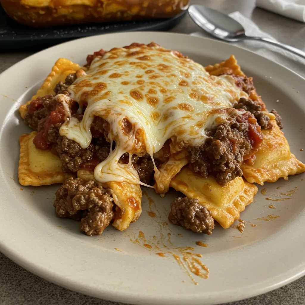 Decadent Beef and Cheese Ravioli Casserole: A Million Dollar Comfort Food Delight! - main view